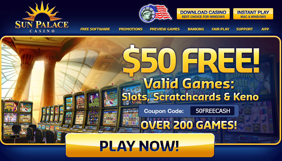 Sun Palace Online Casino | Get a $10,000 Bonus | Play Slots Online